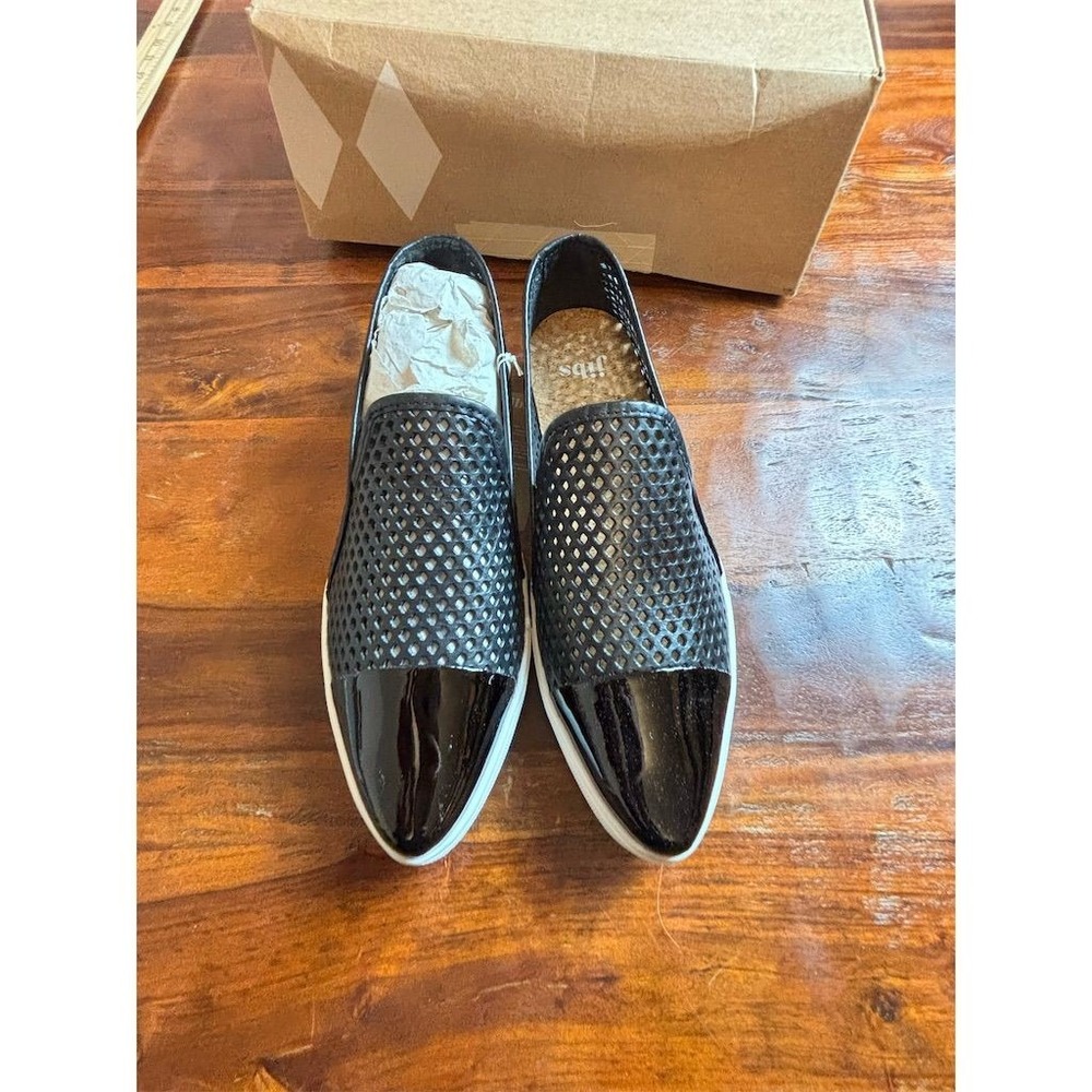 Black Slip-On Perforated Sneakers - Picture 3 of 5